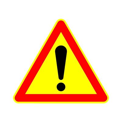 Tri Mishki WCS761 13*14.7cm Warning Exclamation Mark Car Sticker PVC Coloful Decals Motorcycle Accessories Sticker