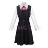 Mitaka Asa Cosplay Costume Chainsaw Man Outfits Blue Suit Shirt Tie Short Wig Neck Ring Women Anime Uniform Halloween