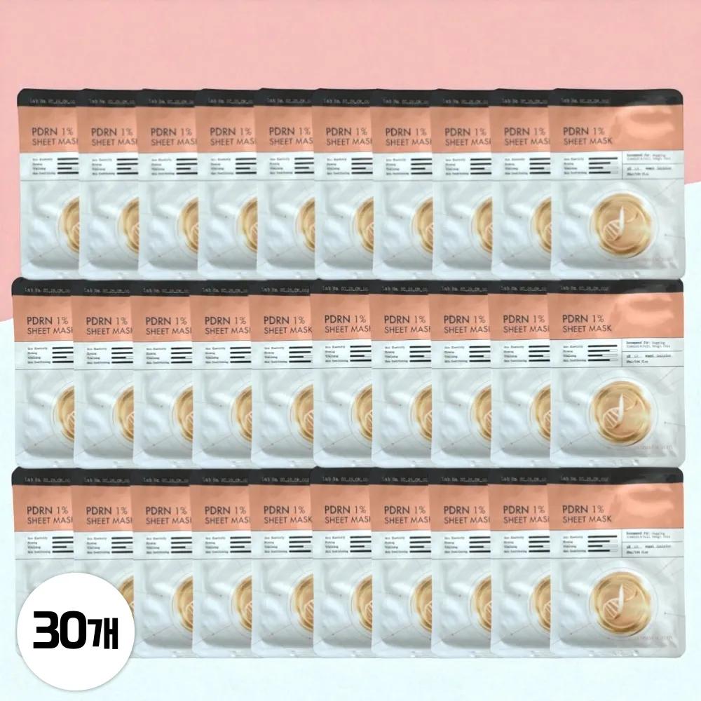 DERMA FACTORY PDRN 1% Sheet Salmon Firming Ultra-Close Ampoule Mask 28ml 30 Pieces