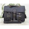3 Compertment Vintage Leather Men's Messenger Shoulder 18" Laptop Bag Briefcase