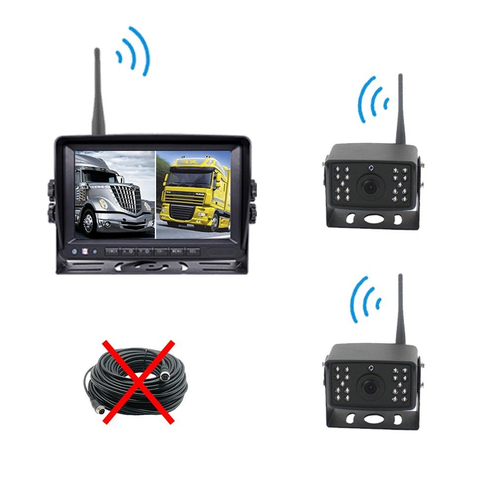 Wireless Car Truck Front Parking 24 Volt Reverse Backup Waterproof View Camera Trailer with Guidelines Monitor Ip68 Camera