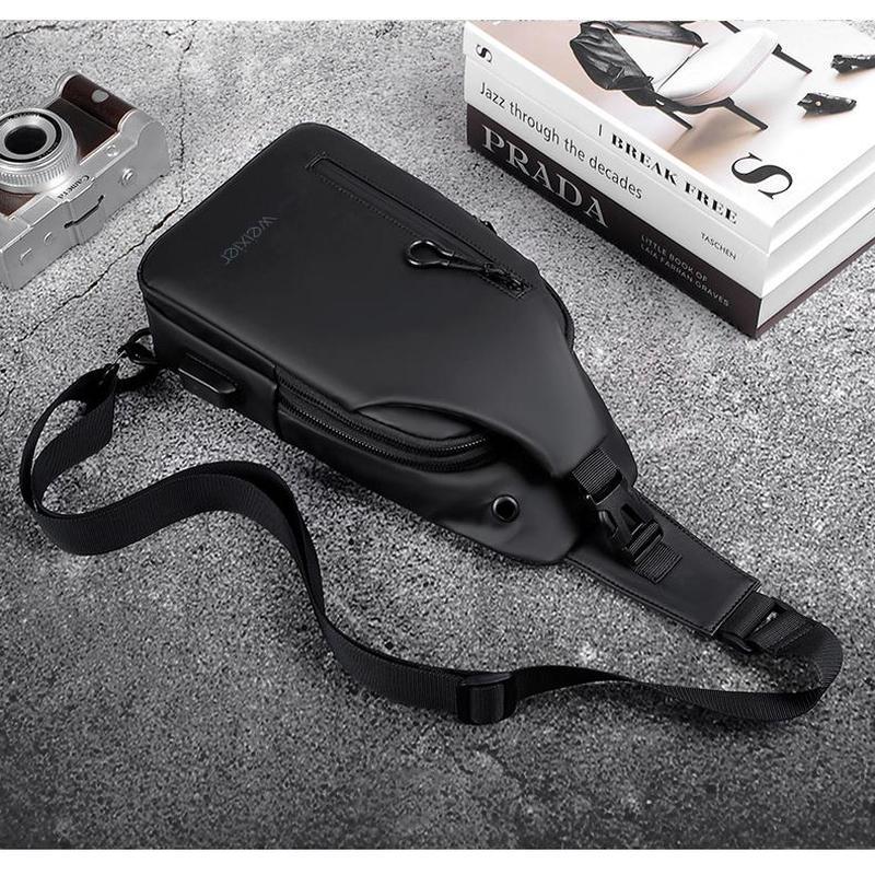Pánská móda WEIXER Multifunkční taška přes rameno Crossbody taška na rameno Cestovní taška na popruh Messenger Pack náprsní taška pro muže