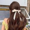Long Ribbon Bowknot Hairpin Adult Teens Ponytail Elegances Spring Hair Clip