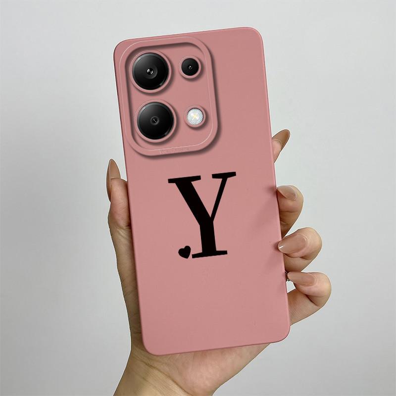 

Cover For Xiaomi Poco M6 Pro Case Love Heart Letters Soft Liquid Silicone Phone Case For Poco M6 Pro 4G Back Cover Couple Coque Poco M6 Pro