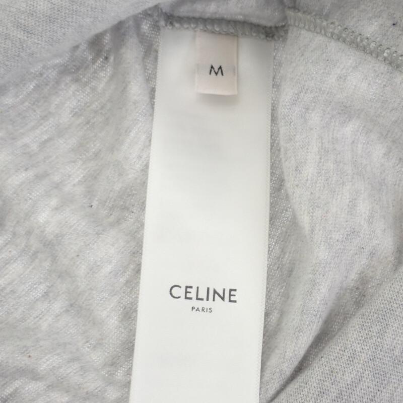 CELINE  2X04K865W.09SH Long-sleeved T-shirt gray/Navy cotton Women