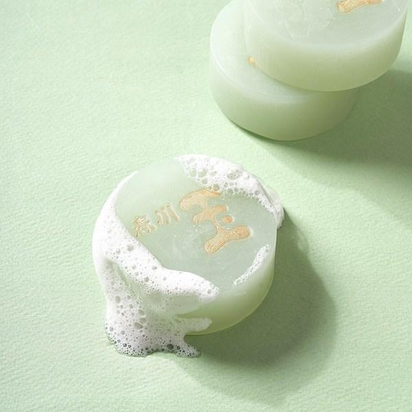 Chuncheonok Hypoallergenic Acne Trouble Care Natural Handmade Jade Soap Okbore, 90g, 1 Piece