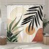 Featuring Geometric Shapes, Tropical Leaves, Minimalist Design, And Vibrant Colors For Stylish Bathroom Decor