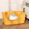 Cat Litter Box Bedpan Big Oversized Cat Tray Bedpan Large Capacity Semi-closed Plastic Anti-Splash Cats Toilet Pet Supplies