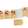 250PCS Elk Pattern Christmas Label Sticker Adhesive Christmas Sticky Labels Snowman   Gift Packaging