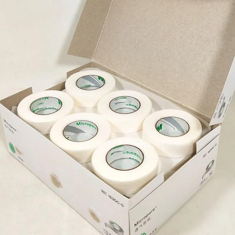 3M Micropore Tape 1530  Tape Eyelash Extension Apprication Medical Breathable Lash Tape Microporous Breathable Paper Tape