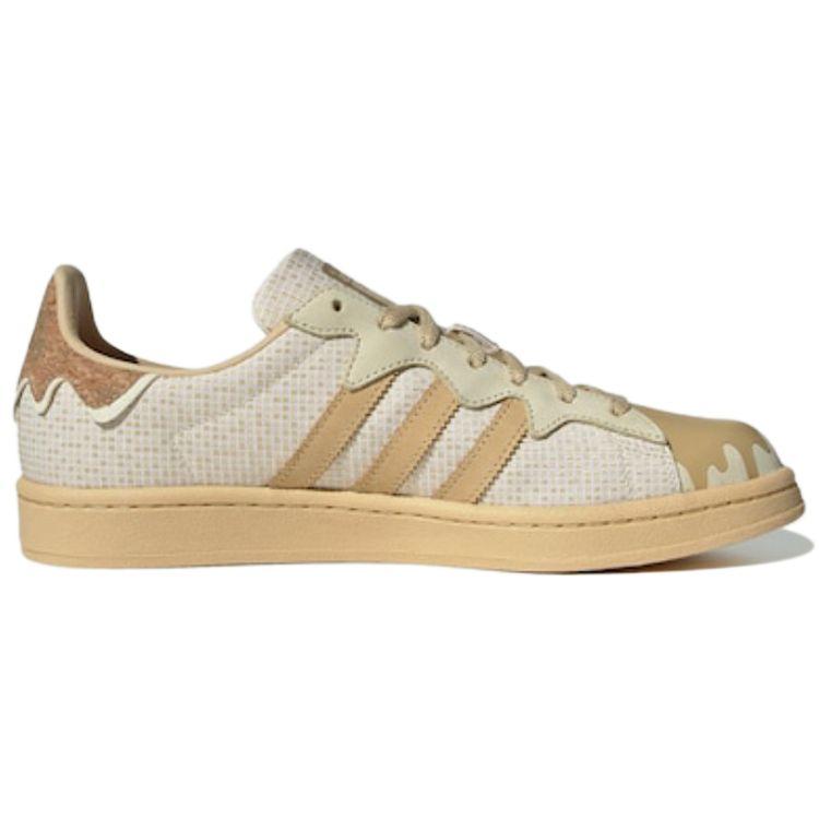 Adidas Originals Melting Sadness X  Campus 00S Fabric Synthetic Leather Durable Lightweight Low-Top Sneakers Unisex Sneakers Beige GY5968