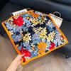 New silk scarf women's fashion versatile high-end small square scarf Korean version neck protection scarf spring and autumn retro scarf binding bag