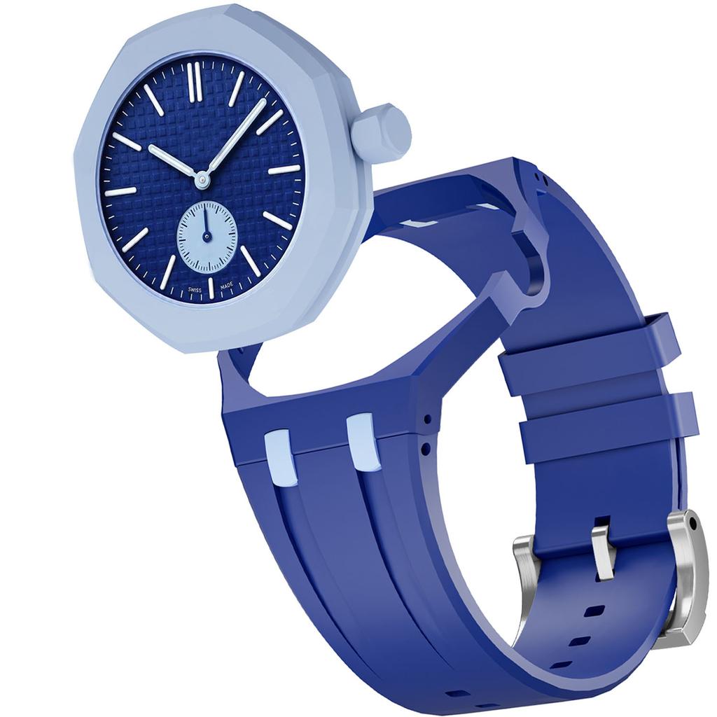 Рамка корпусу ПК+Силіконовий ремінець Для Swatch x AP Royal Pop Кишеньковий Модифікаційний комплект Змінник на 2 в 1 Інтегрований Браслет Наручний годинник