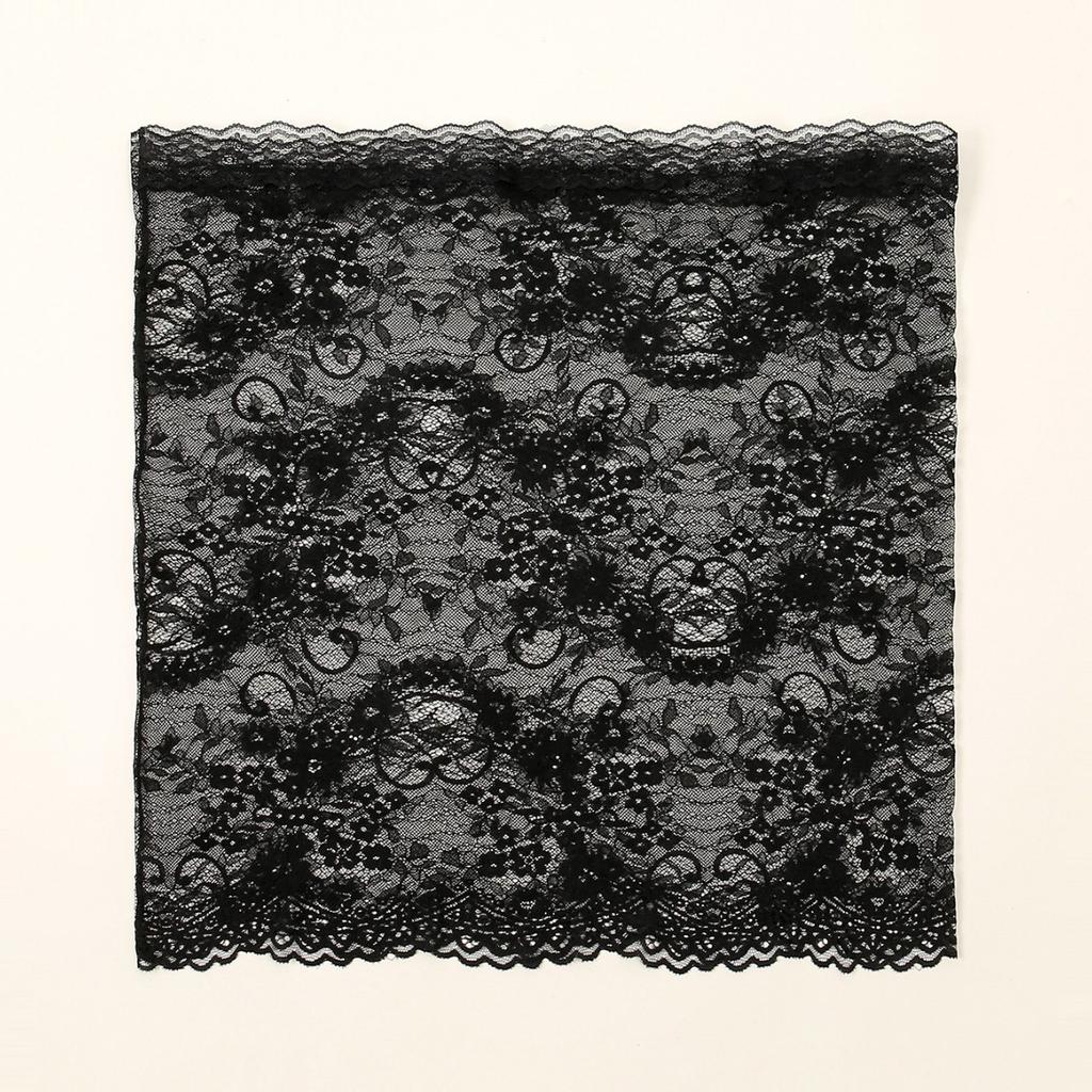 White Black Women Lace Ring Scarf New Solid Hollow-Out Scarves Soft Female Shawl Foulard Wedding Wrap Shawls Korean Style