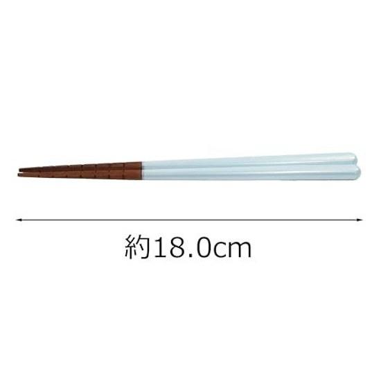 Ishida ultimate non-slip chopsticks 18cm 17241 pastel blue