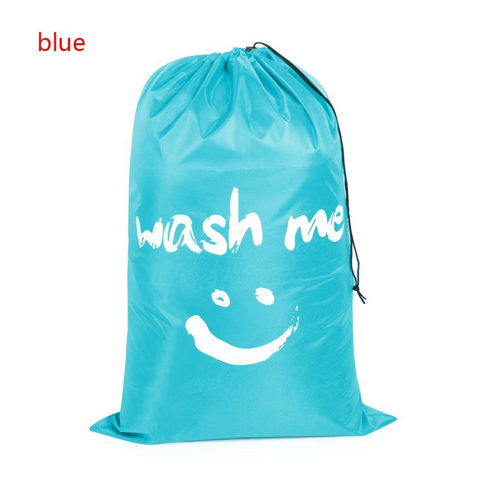 Nylon Laundry Bag Wash Me Travel Storage Pouch Machine Washable Dirty Clothes Organizer Wash Drawstring Bag