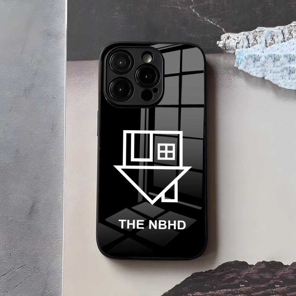 

N-Neighbourhood Band Phone Case For IPhone 17 Air 16 E Pro Max 15 14 13 Mini 12 Pro 11 Max Plus Black Glass Cover iPhone17ProMax