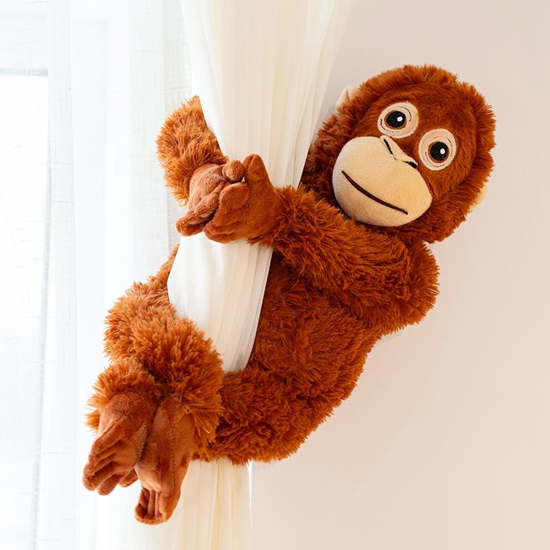 30cm Punch Orang-Utan Affenfamilie Plüschtier Gefülltes Langes Plüsch Cartoon Zoo Tier Beruhigender Begleiter Geschenk