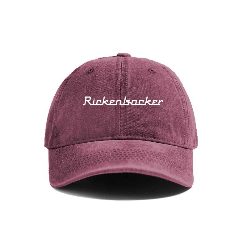 Rickenbacker Distressed Baseball Cap Cool Men Retro Outdoor Summer Adjustable Gift Dad Hat MZ-642