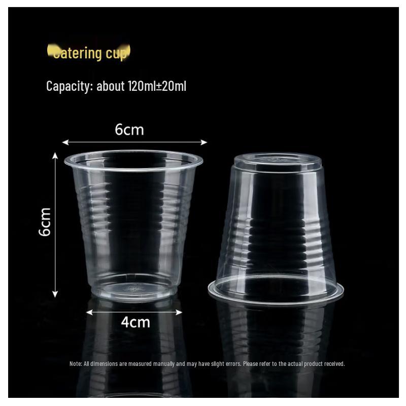 Zebian Disposable Clear Plastic Cups