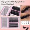 Cluster Lashes Individual Extensions Mixed Tray DIY Eyelash Set Soft Natural Curl Long Lasting for Party and Everyday Use