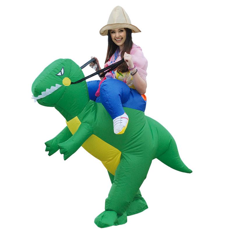 Goofy Inflatable T-Rex Dinosaur Ride-On Costume for Kids