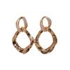 Double Layered Interlocking Circle Micro Inlaid Earrings for Trendy Women, Exquisite and Niche Design, Versatile Earrings