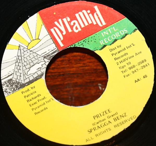 

7inch Record SPRAGGA BENZ Prizee Version AA45 Pyramid 1993 Jamaica Reggae Ska Dub Used