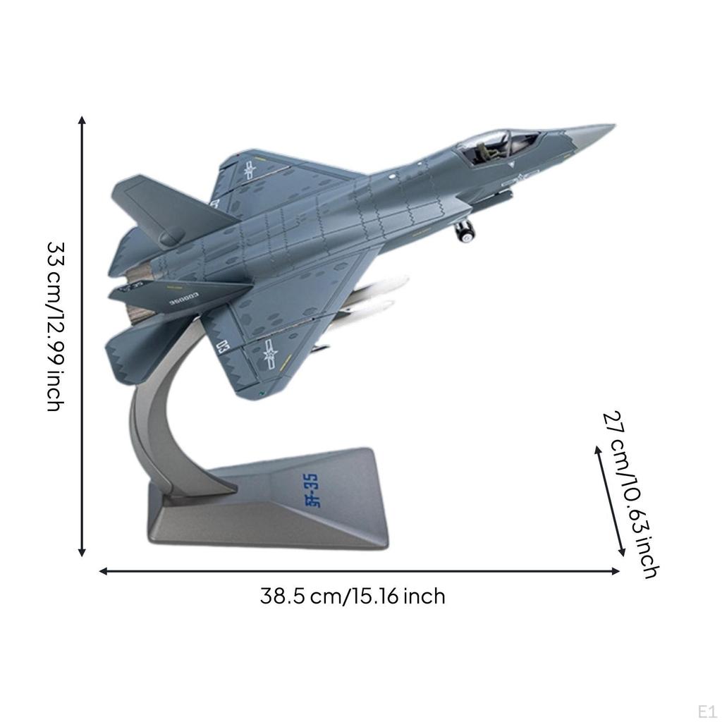 Aviation Collectible Model Plane 1:48 Proportionate Jet with Stand Diecast Fighter