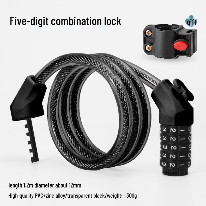 

Пятизначный кодовый противоугонный велосипедный замок