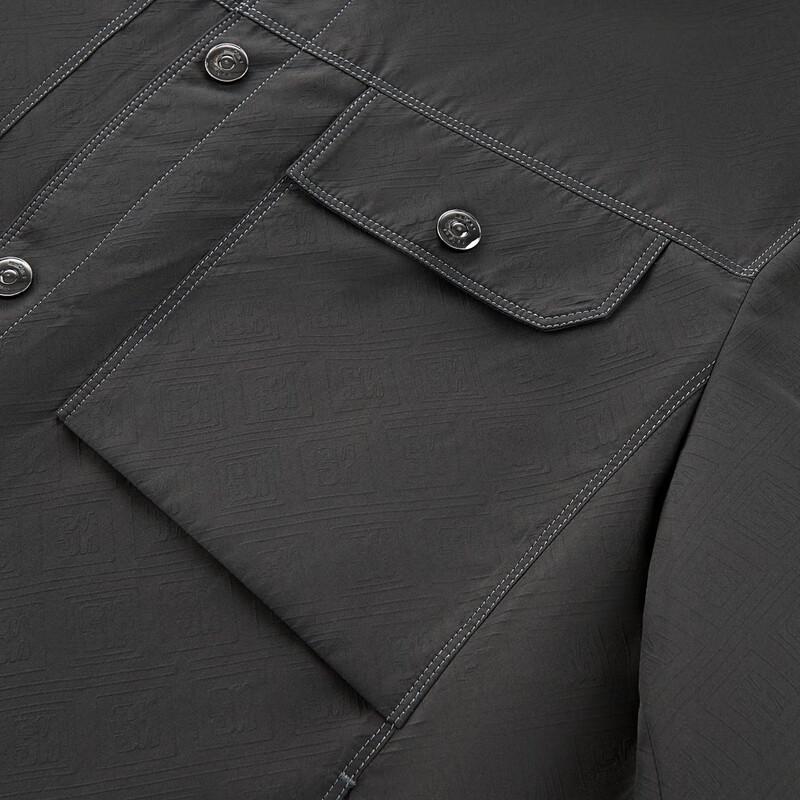 Septwolves Men's Jacquard Stand Collar Workwear Jacket