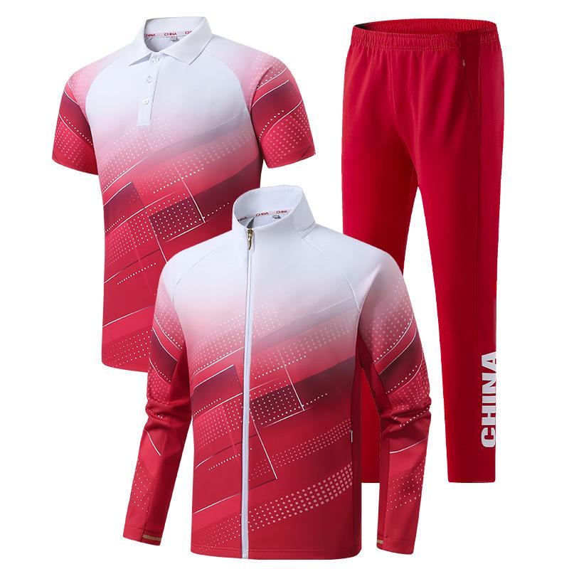 Chinese Team Sports Uniform Set for Student Training and Performances XL