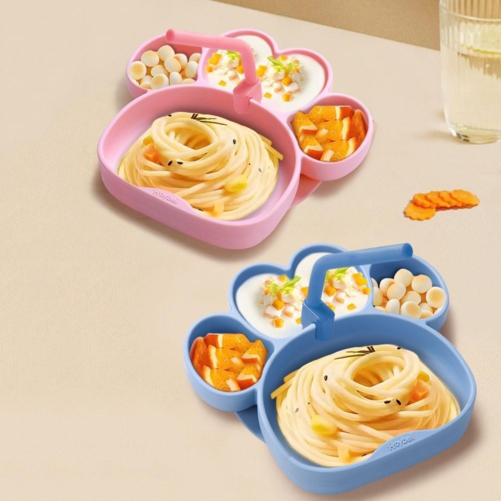 

Non-Slip Divided Silicone Suction Plate BPA-Free Kids Feeding Tableware Toddlers