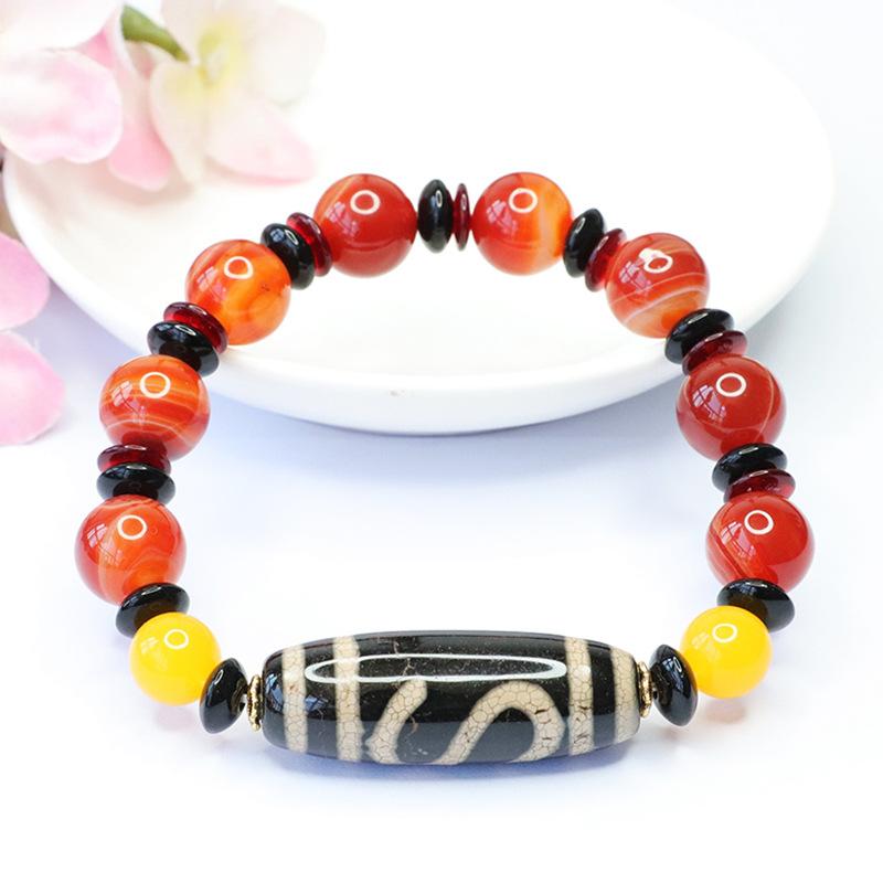 2026 Money Hook Tibet Beads Agate Bracelet Temple Scenic Spot Tibetan Factory  S3102404