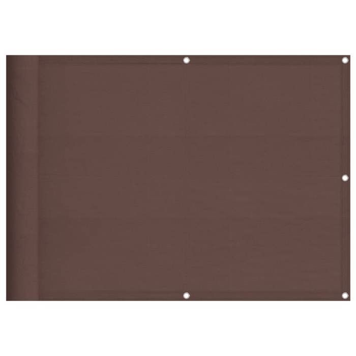 VidaXL Écran de Balcon, Brise-vue de Jardin, Écran de Protection, Écran d'Intimité Terrasse Extérieur, Marron 75x800 cm 100% 4000383