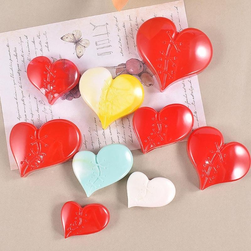 Porte-clés Cœur à coudre Moule en Silicone avec Trou Pendentif Porte-clés Moule Fait main Cadeau Saint-Valentin Anniversaire Bijoux