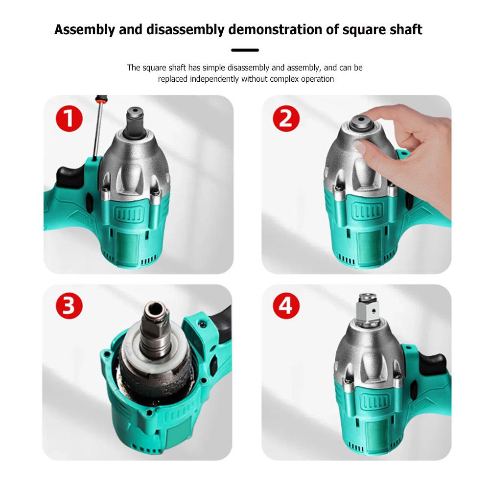 

4 PCS Wrench Adapter Drill Bit Electric Brushless Impact Wrench Shaft Square Head T-shaft Wrench Adapter Power Tool Accessory China Mainland