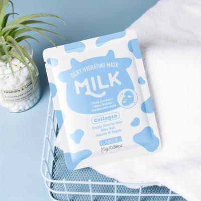 1 Maschera al Latte Ricca di Vitamina C e Acido Ialuronico Maschera Trattamento Idratante Adatta a Tutti i Tipi di Pelle Regalo di Natale Perfetto
