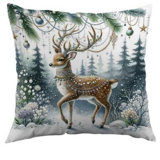

Рождественская европейская декоративная наволочка Наволочка Диван Гостиная Подушка Наволочка 45*45cm