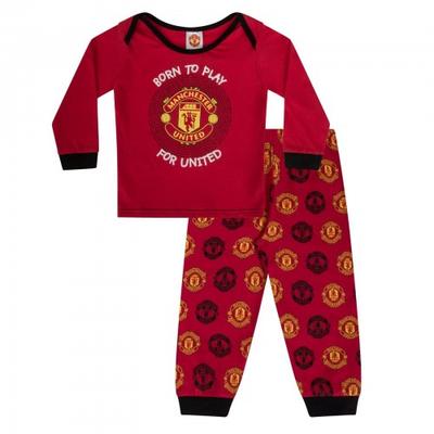 Bebek Erkekler Oynamak İçin Doğdu Uzun Pijama Takımı