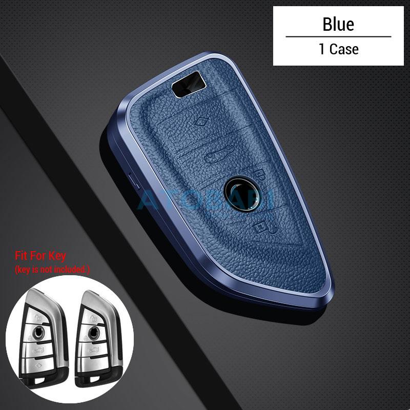 Aluminum Alloy Car Key Cover Bag For Bmw 3 5 7 F Series X5 F15 F16 X6 F46 F35 G30 G11 G12 Smart Remote Fobs Shell Protector Case
