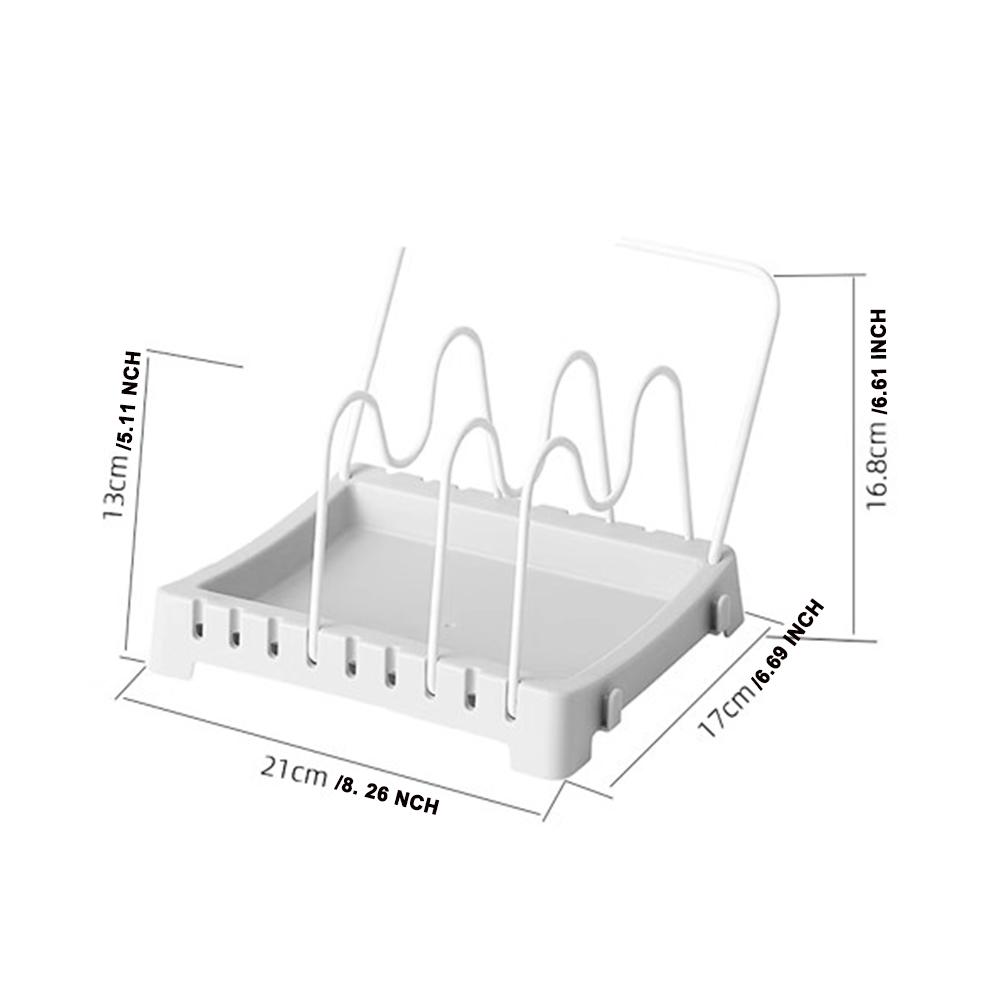 1PCS Kitchen Pan Pot Cover Lid Rack Stand Spoon Holder Home Storage Soup Spoon Rests Drain Rack Kitchen Organizer Shelf ToolsTowel Holder Rack
