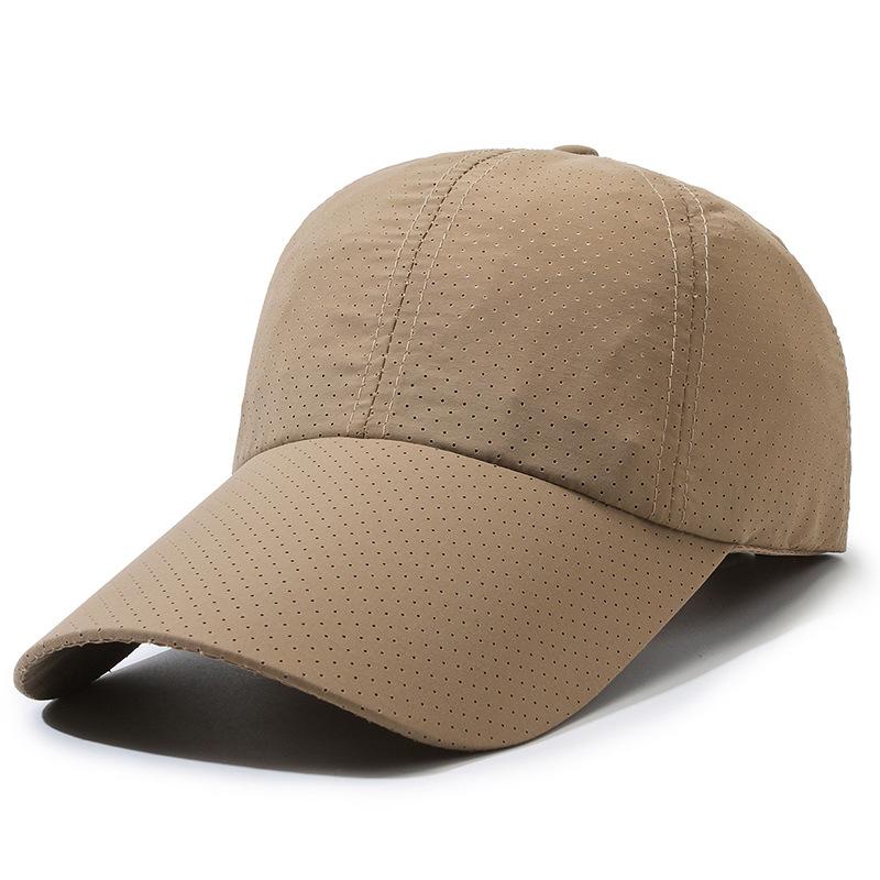Summer new men's baseball cap extended brim quick-drying hat outdoor leisure sports breathable versatile cap