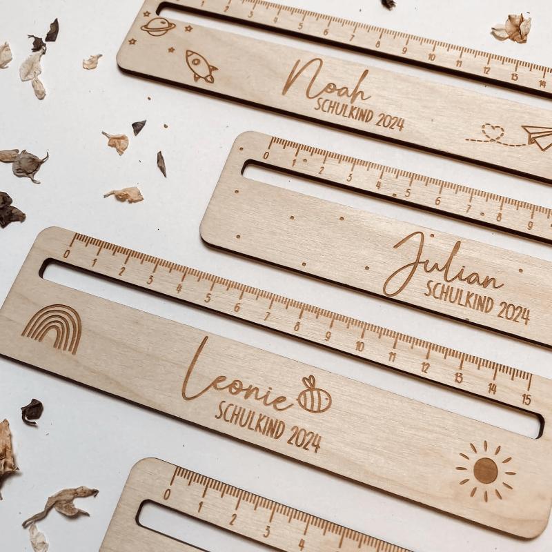 Reading Strips Wooden Children Ruler Small Paragraph Size Tracking Rulers Measuring Ruler Text Guide Learning Tool