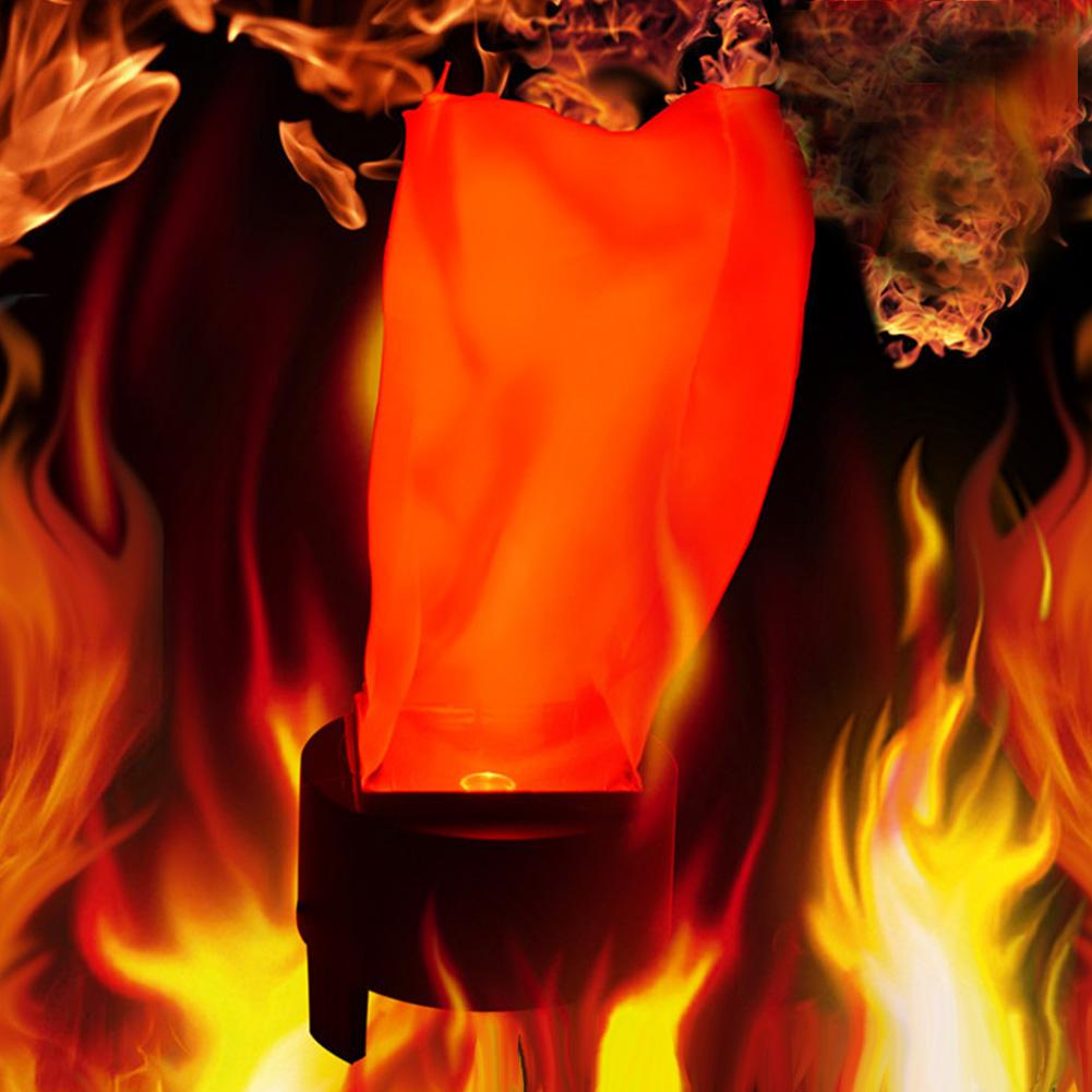 Halloween LED Hanging Fake Flame Lamp Torch Light Fire Pot Bowl Festival Party Decor Prop EU Plug#0
