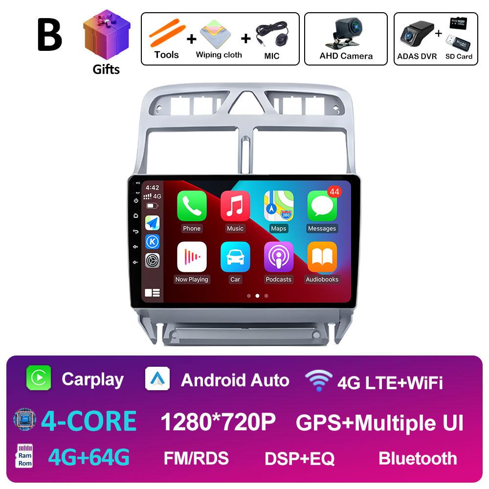 Car Video Audio Multimedia Player For Peugeot 307 307CC 307SW 2002 2003 2004 2005 - 2013 Navigation GPS DSP Stereo Accessories