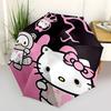 1pc Hello Kitty & My Melody Halloween Costume Umbrella - Automatic Open/Closed, Portable Folding Design, 8-Rib Iron Frame Outdoor Umbrella, Festival G