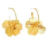 Elegant Vintage Flower Petal Pendant Earrings for Women Hanging Lightweight Ear Pendants Fashion Party Wear Jewelry