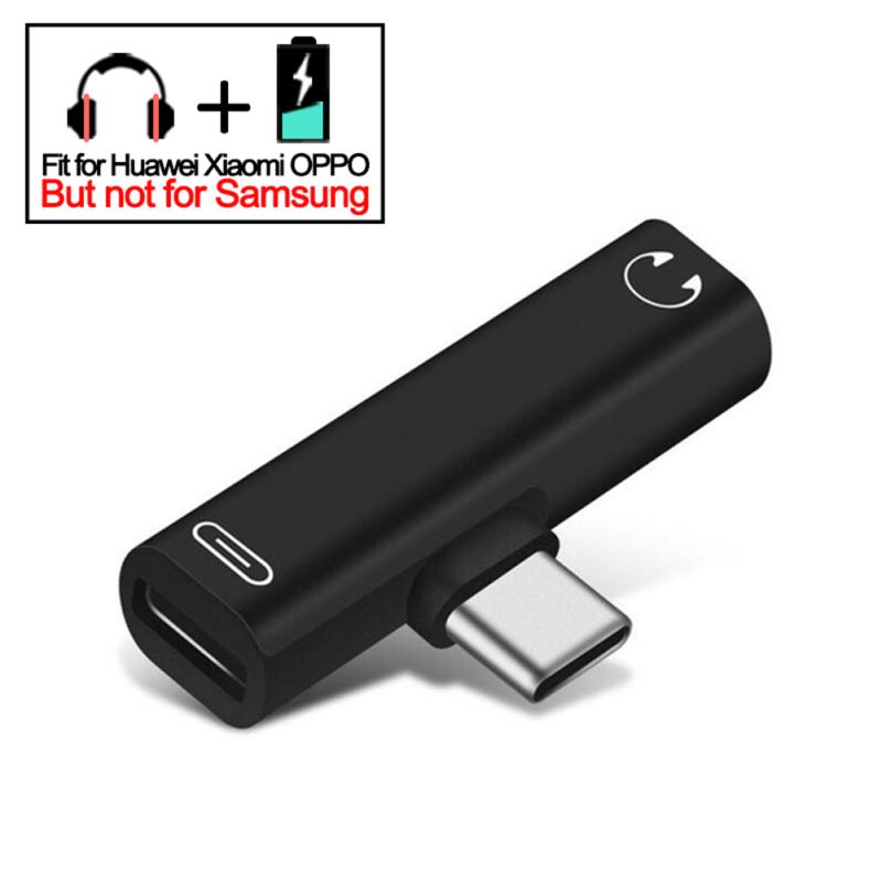 2 In 1 Earphone  Charging  Cable  Converter, Usb 3.5 To Type C Otg Adapter, Compatible For