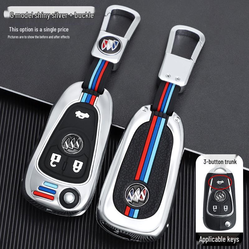 Buick Key Case for Modified Folding Keys: Compatible with Yinglang GT/XT, Junyue, Junwei, Kaiyue Models.